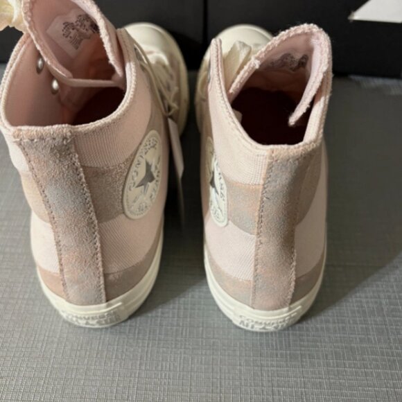 CONVERSE Chuck Taylor All Star Suede & Metallic Canvas High Top Sneaker MSRP$125 - Picture 10 of 16